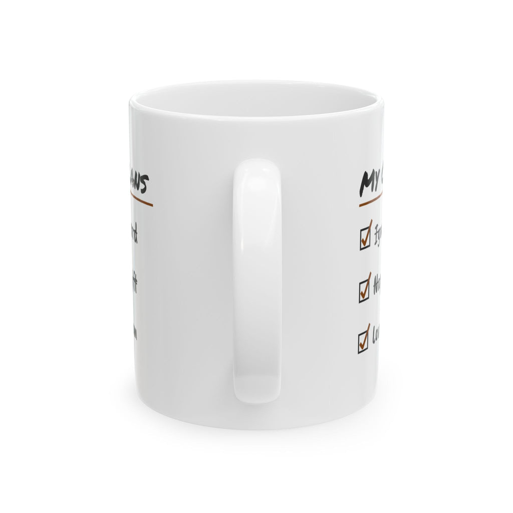 Funny Cat Valentine Checklist Coffee Mug For Cat Owners