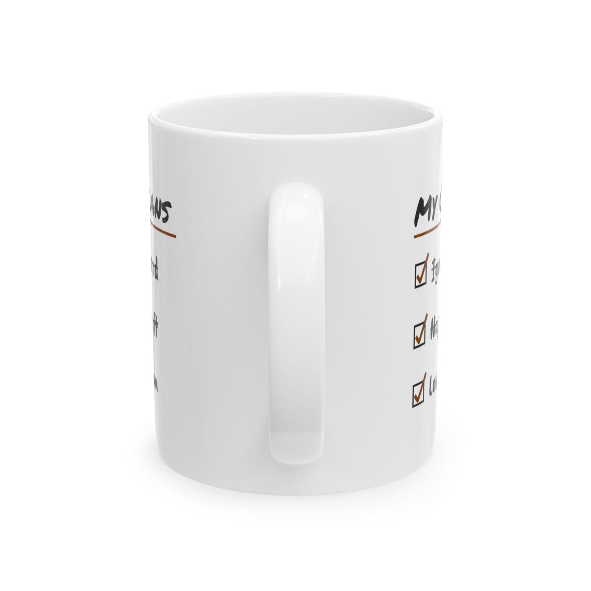 Funny Cat Valentine Checklist Coffee Mug For Cat Owners