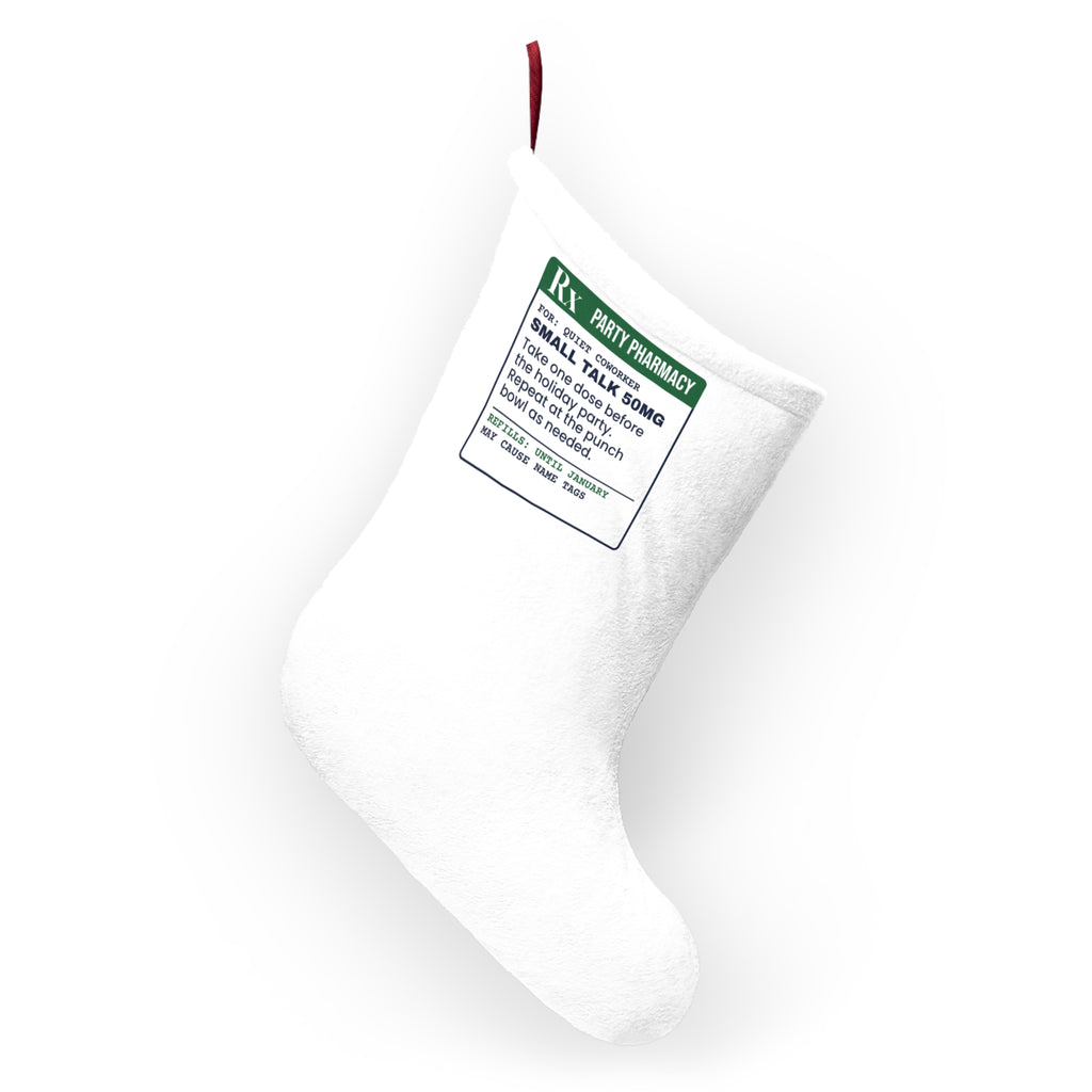 Funny Christmas Coworker Christmas Stocking Small Talk 50mg For Introverts