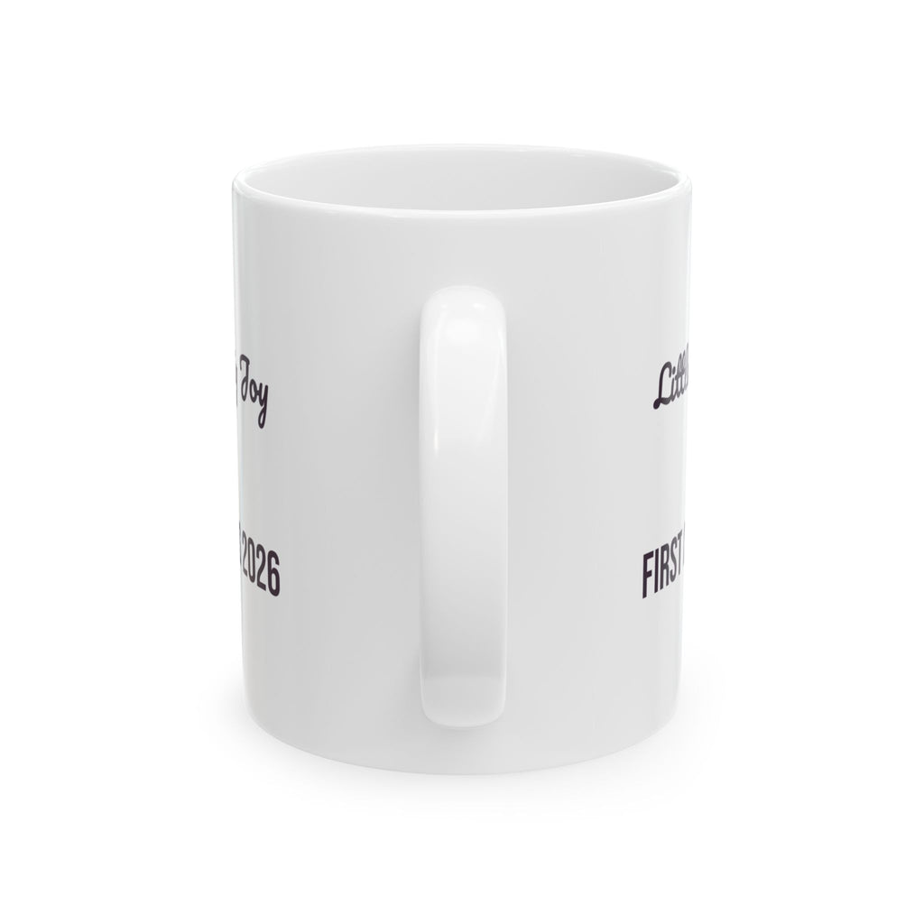 Babys First Christmas 2026 Coffee Mug Little Feet Big Joy For Parents