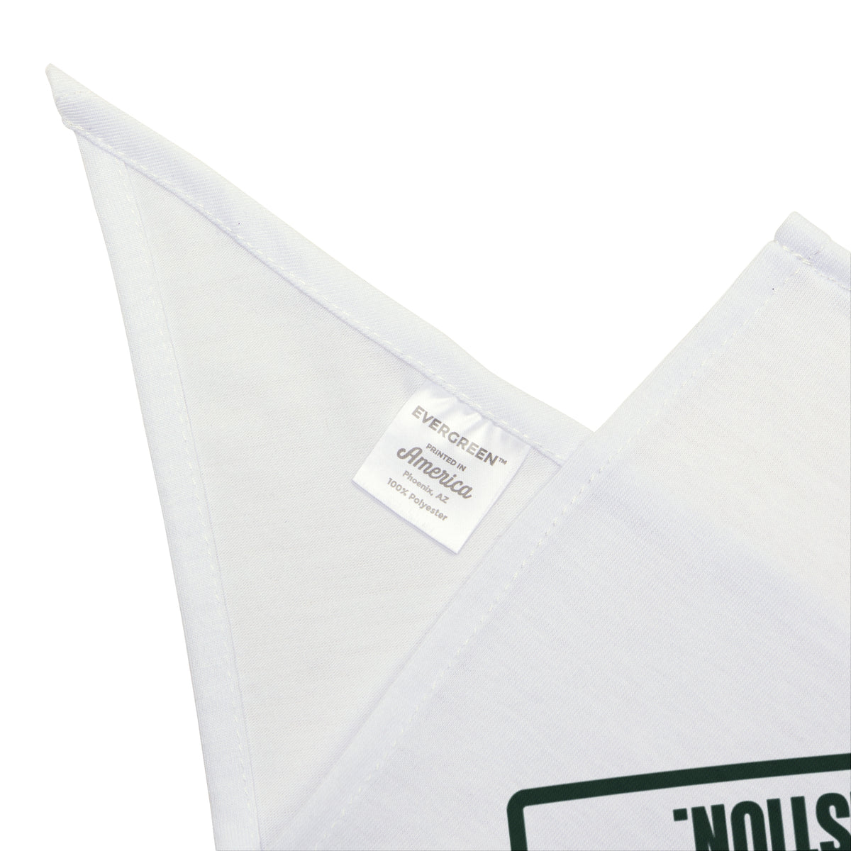 Funny Cat Christmas Dog Bandana Warning Cat Heard A Suggestion