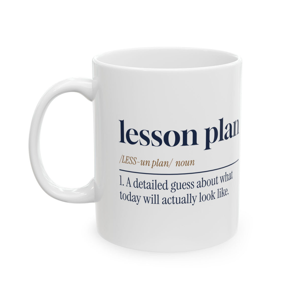 Funny Lesson Plan Dictionary Coffee Mug For Teachers