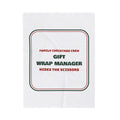 Matching Family Christmas Throw Blanket Gift Wrap Manager Family Crew