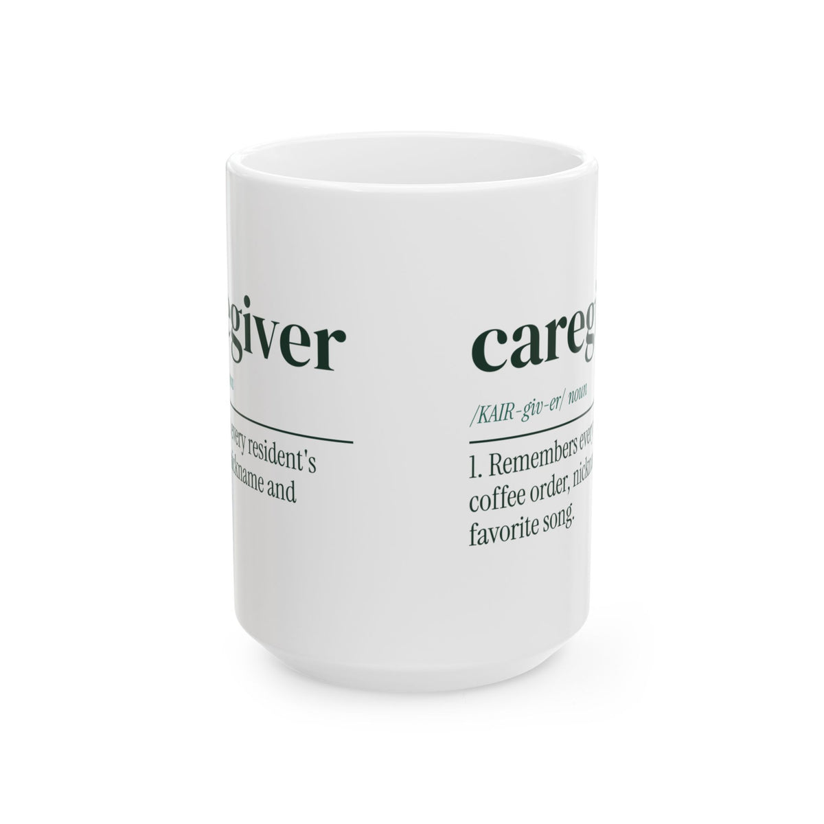 Caregiver Coffee Mug Knows Every Coffee Order Definition For Aides