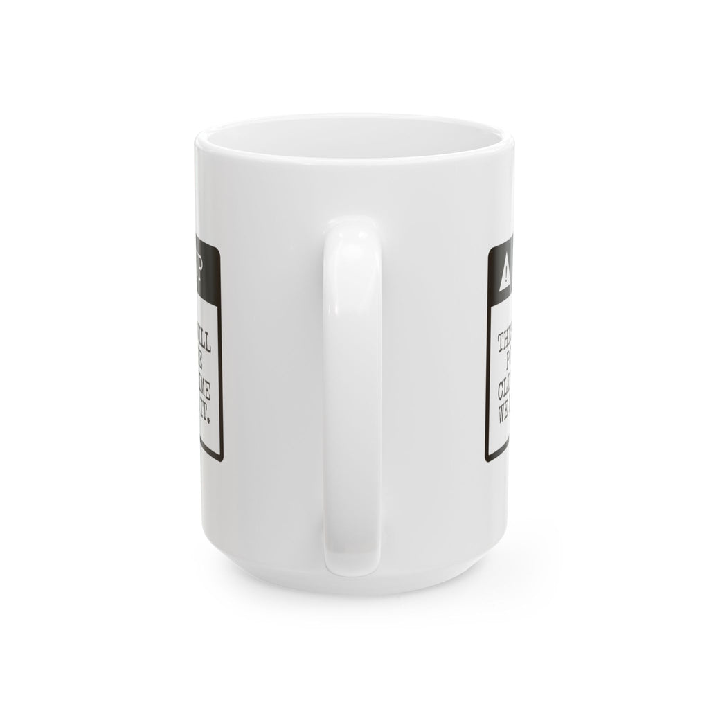 Funny Cycling Coffee Mug Points Out The Climb Every Drive Past It