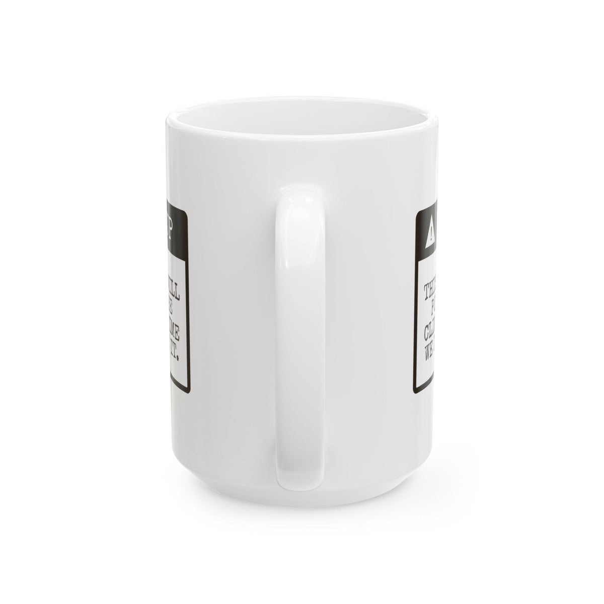 Funny Cycling Coffee Mug Points Out The Climb Every Drive Past It