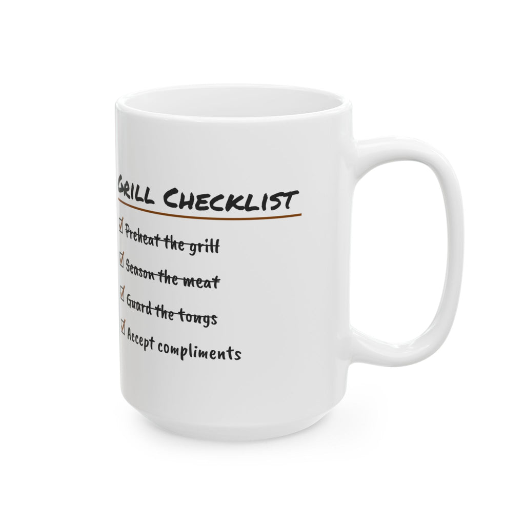 Grill Checklist Coffee Mug Accept All Compliments For Dad