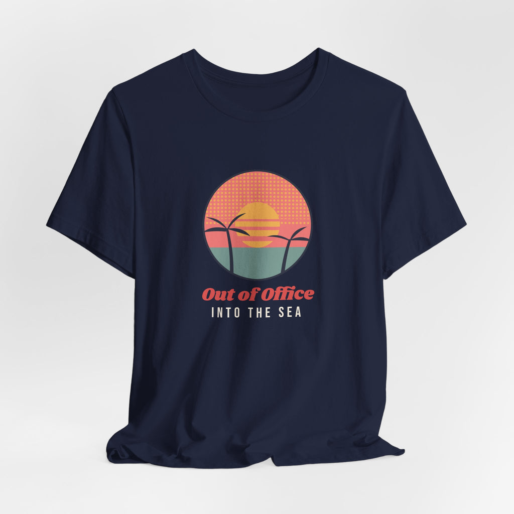 Retro Beach Shirt Out Of Office Into The Sea