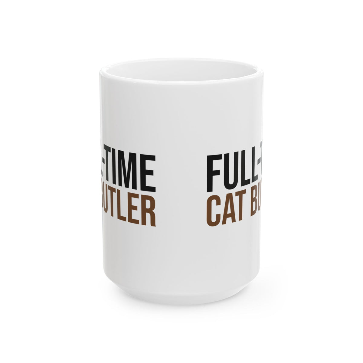 Funny Cat Mug Full-Time Cat Butler Coffee Cup For Cat Lovers