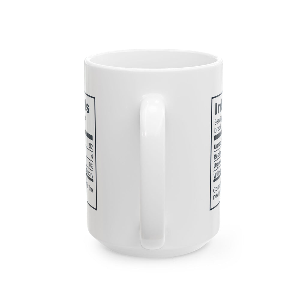 Funny Christmas Coffee Mug Inbox Facts Label For Coworkers