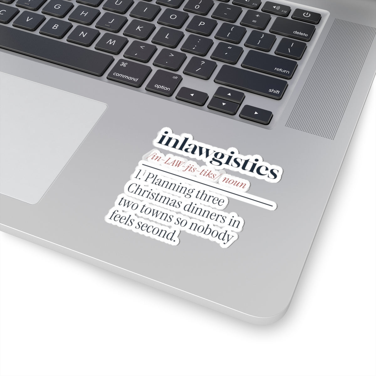 Funny Christmas Sticker Inlawgistics Definition For Married Couples