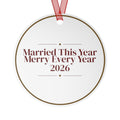 Christmas Ornament Married This Year Merry Every Year 2026