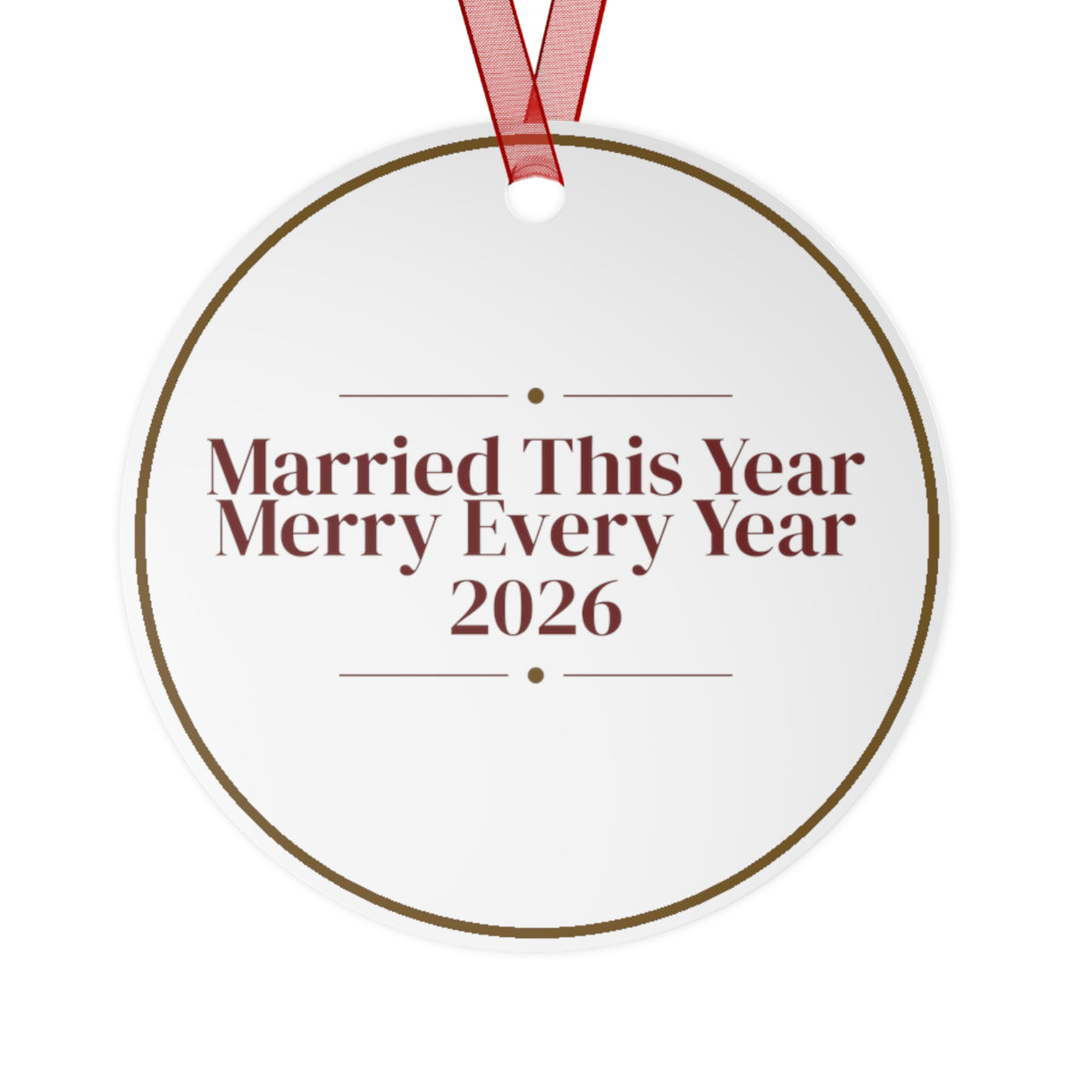 Christmas Ornament Married This Year Merry Every Year 2026