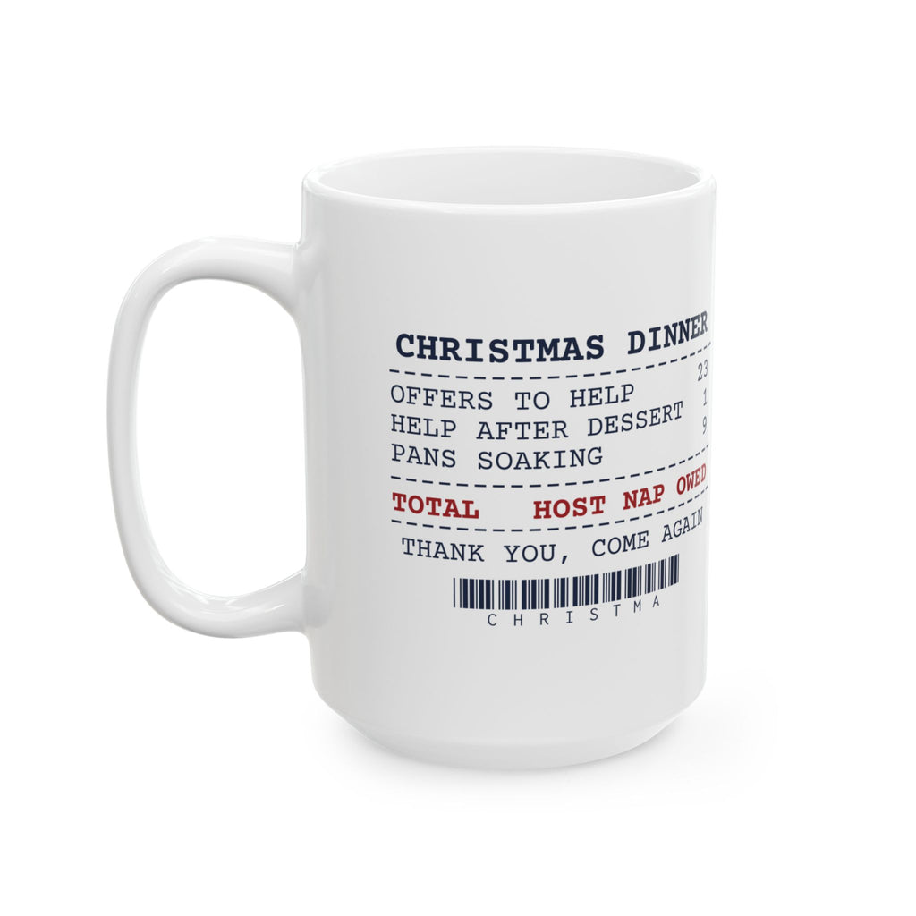 Funny Christmas Host Coffee Mug Offers To Help 23 Receipt For Hosts