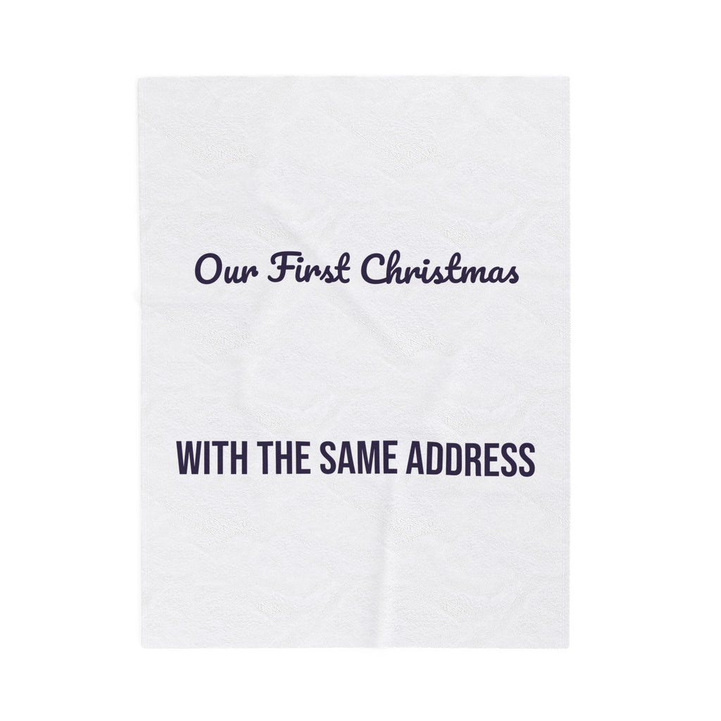 Newlywed Christmas Throw Blanket Our First Christmas With The Same Address