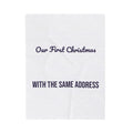 Newlywed Christmas Throw Blanket Our First Christmas With The Same Address