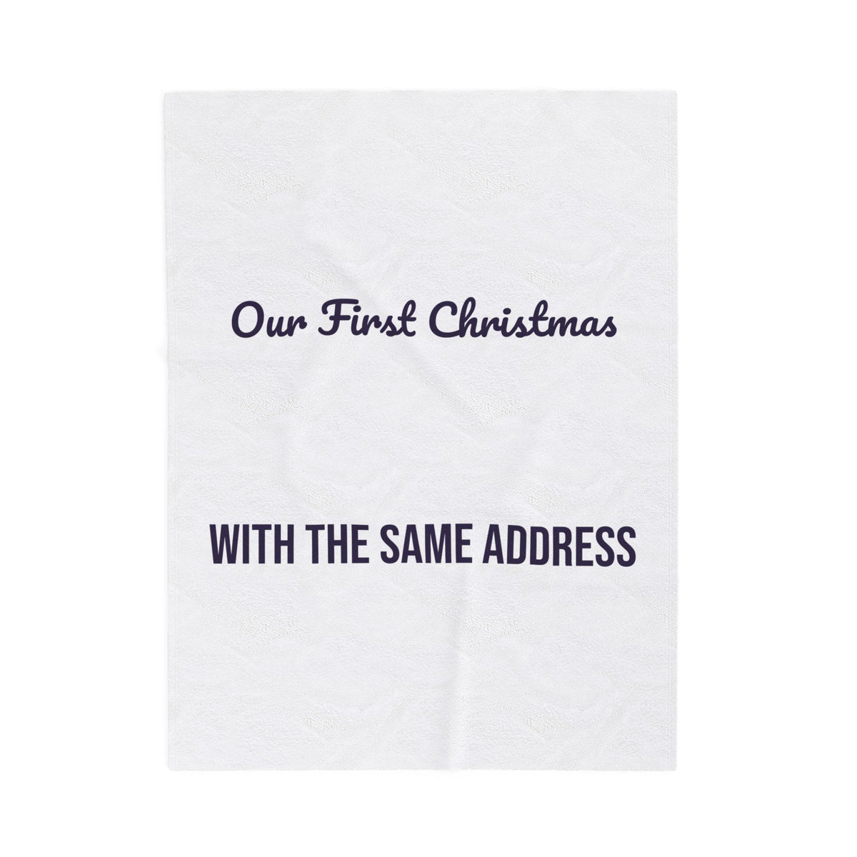 Newlywed Christmas Throw Blanket Our First Christmas With The Same Address