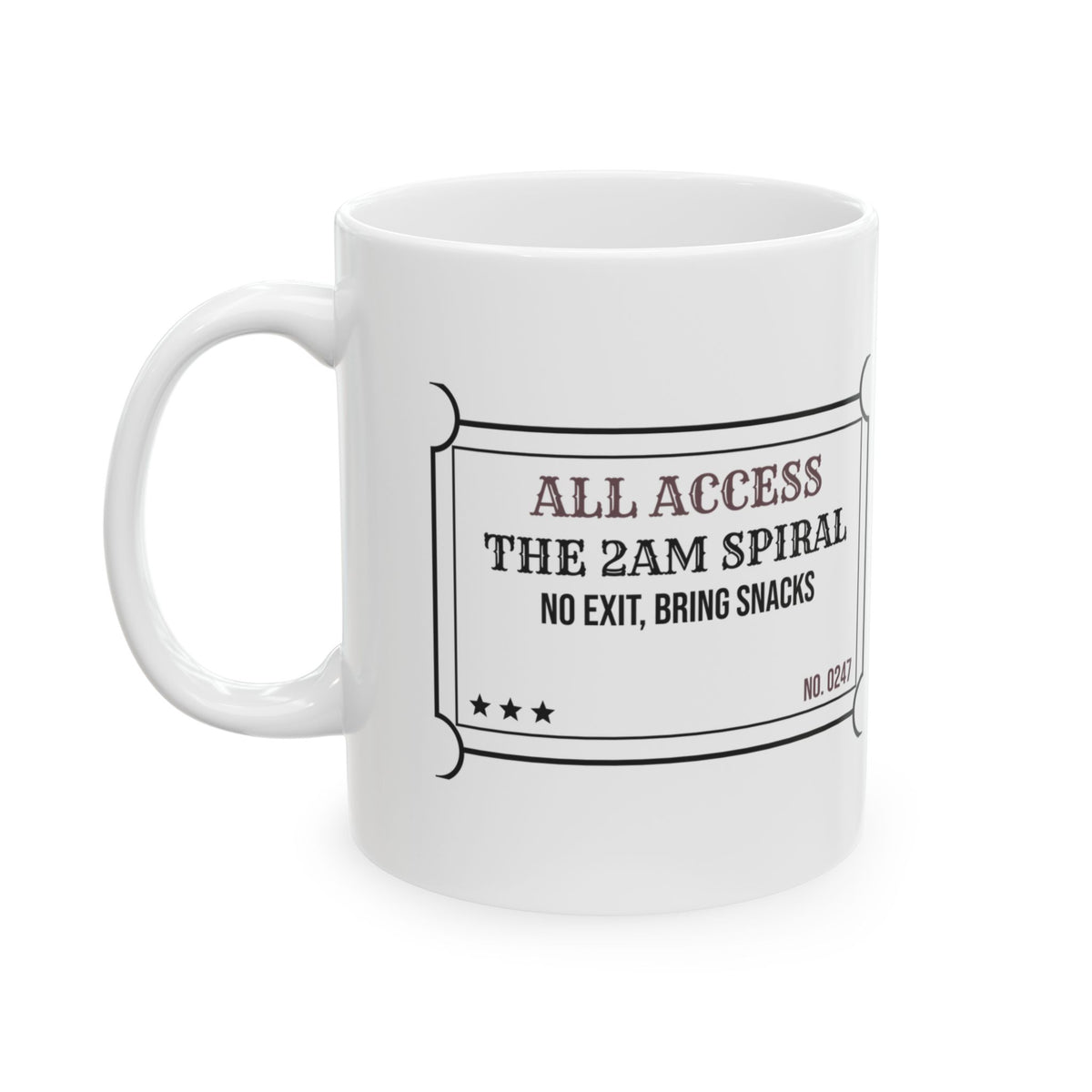 Overthinker Coffee Mug The 2AM Spiral All Access