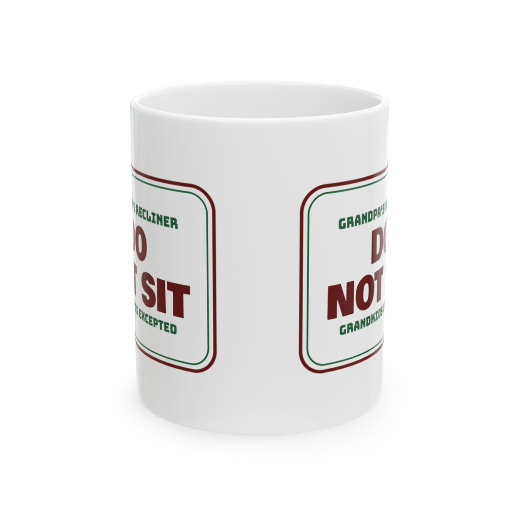 Funny Christmas Grandpa Coffee Mug Grandpa's Recliner Grandkids Only