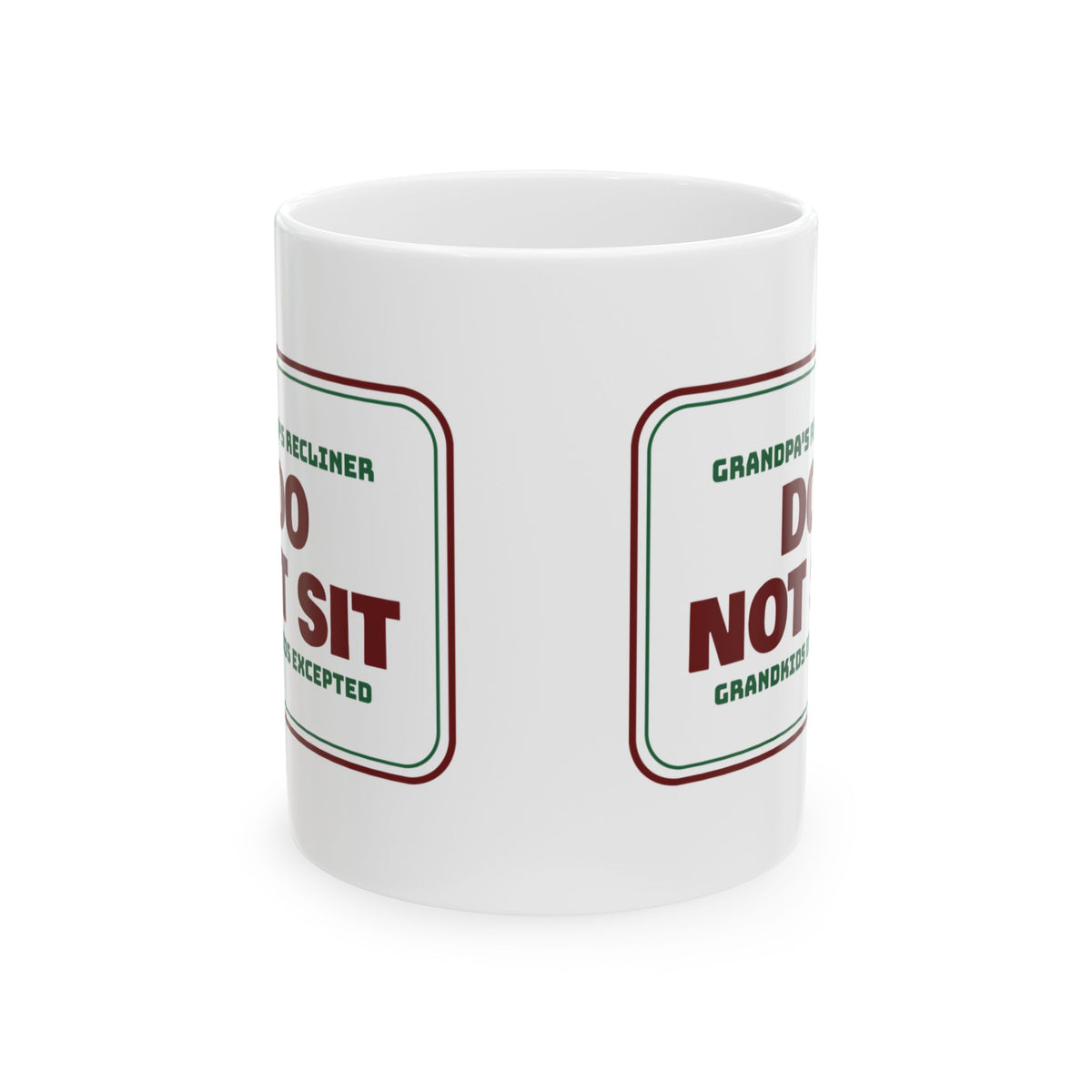 Funny Christmas Grandpa Coffee Mug Grandpa's Recliner Grandkids Only
