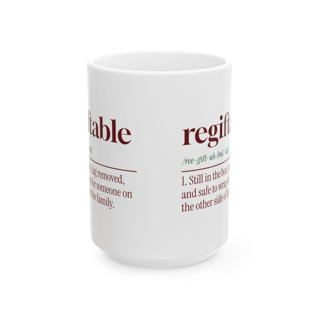 Funny Christmas Coffee Mug Regiftable Definition Still In The Box