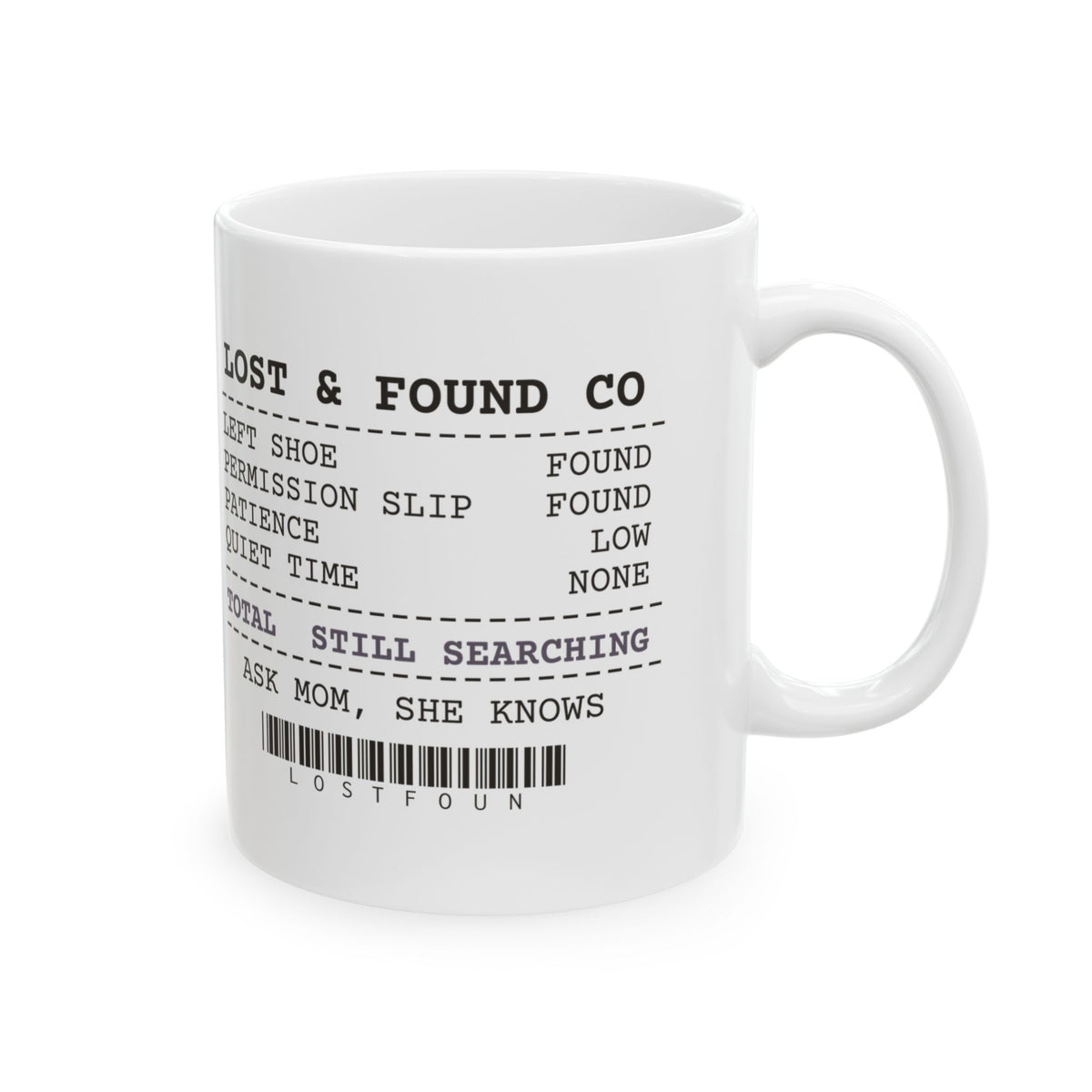 Mom Coffee Mug Lost And Found Ask Mom She Knows