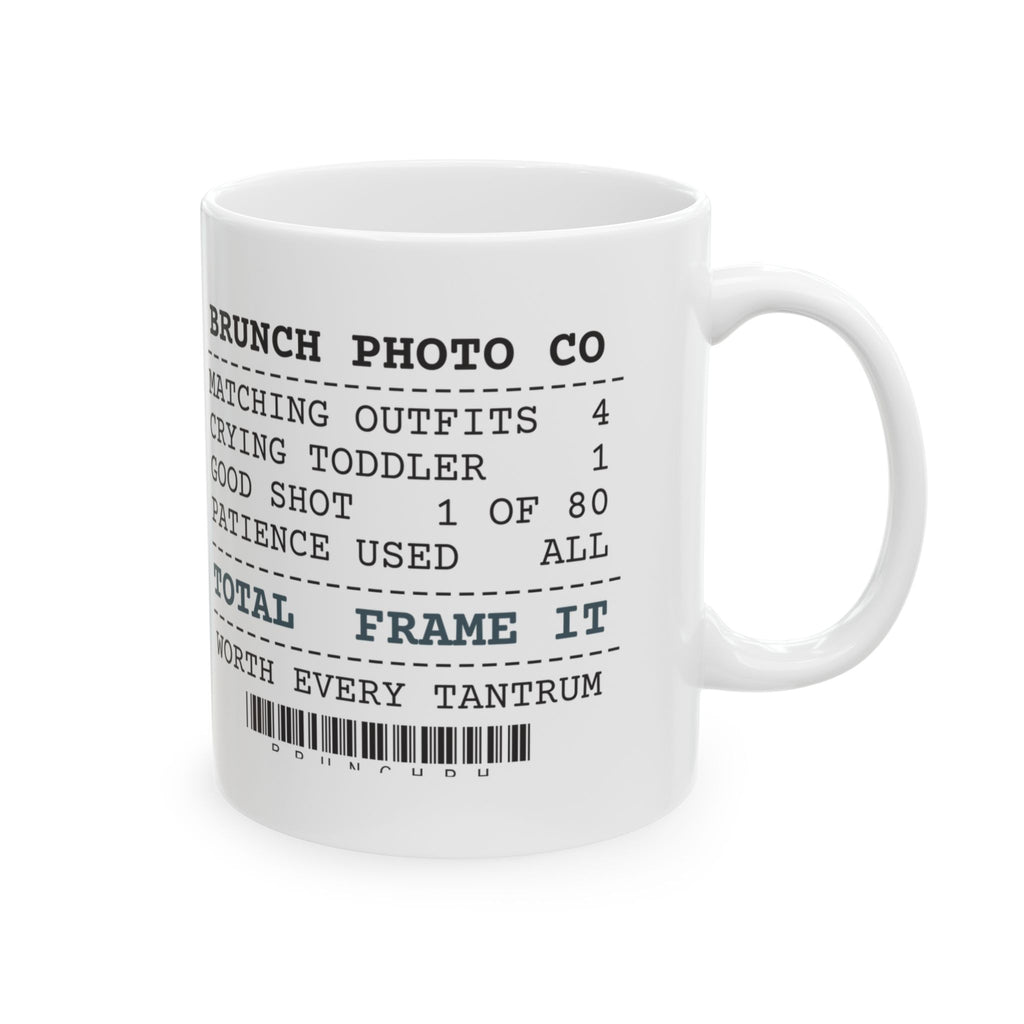 Funny Brunch Coffee Mug Family Photo Receipt For Parents