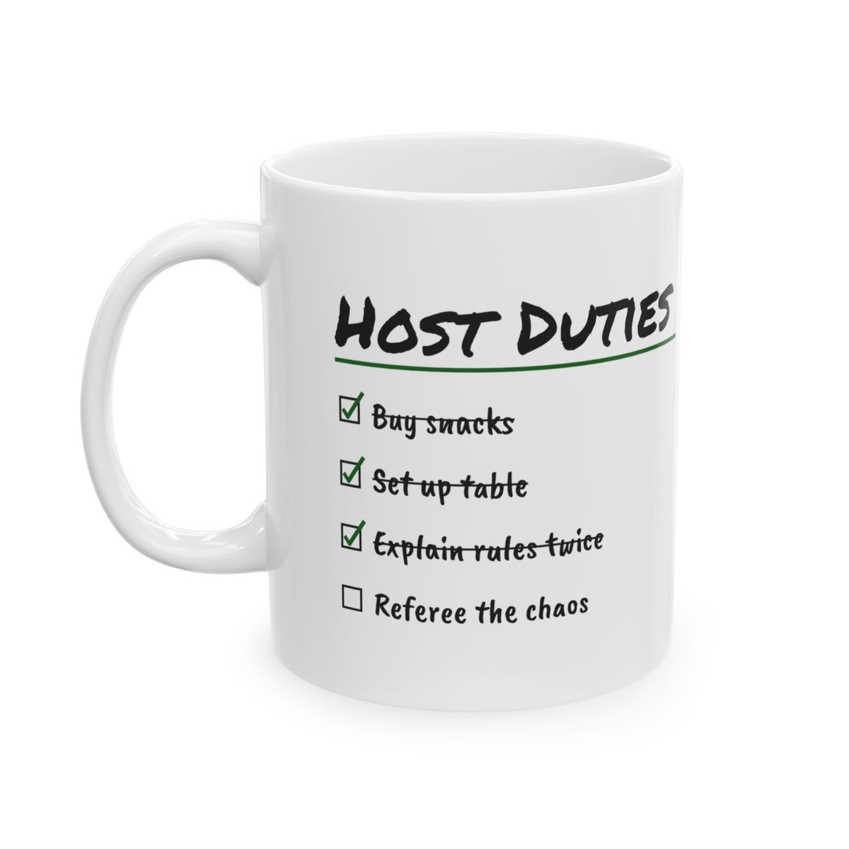 Funny Board Game Coffee Mug Buy Snacks Referee The Chaos