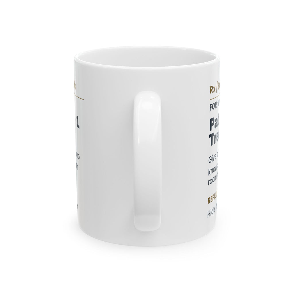 Funny Veterinarian Coffee Mug Patience Prescription For Vets