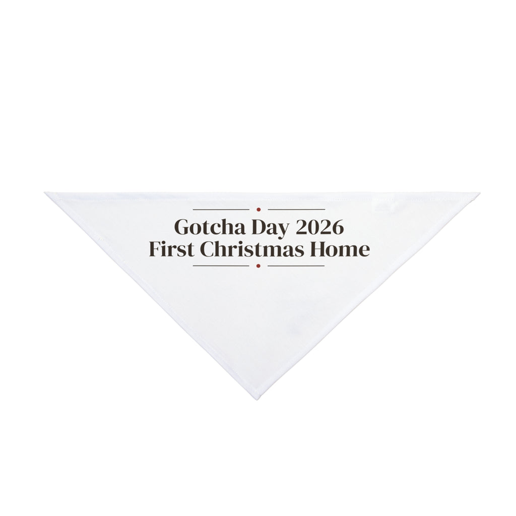 Rescue Dog Christmas Dog Bandana Gotcha Day 2026 First Christmas Home