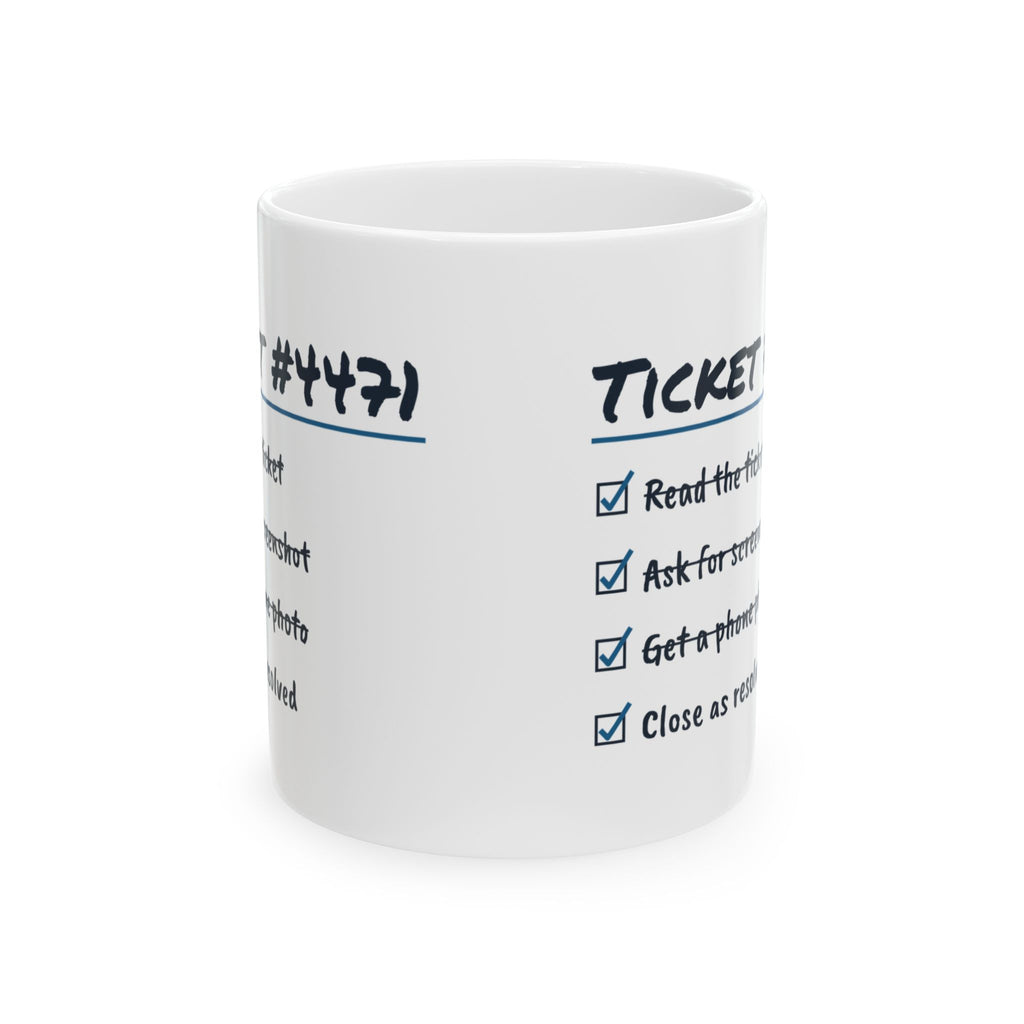 Funny IT Support Coffee Mug Asked For A Screenshot Got A Phone Photo