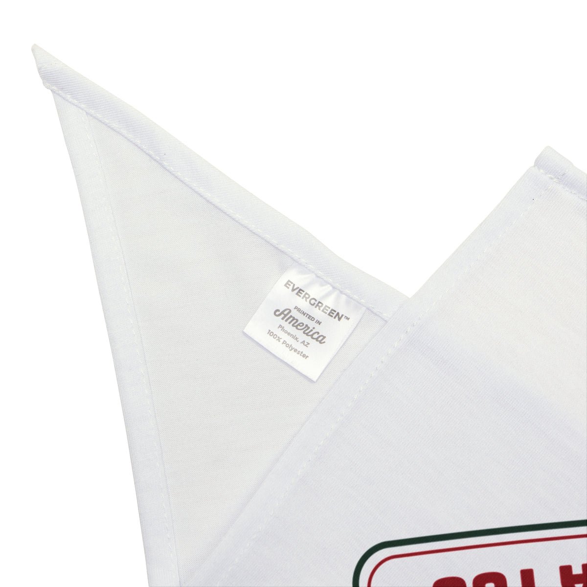 Funny Christmas Dog Bandana Wipe Your Paws Santa Too Sign