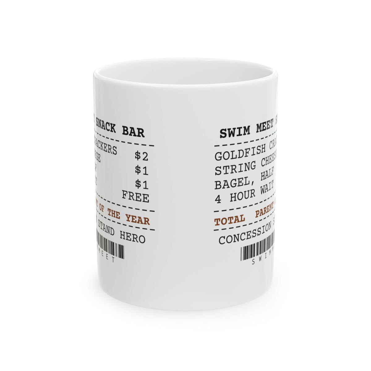 Swim Meet Snack Bar Coffee Mug For Parents