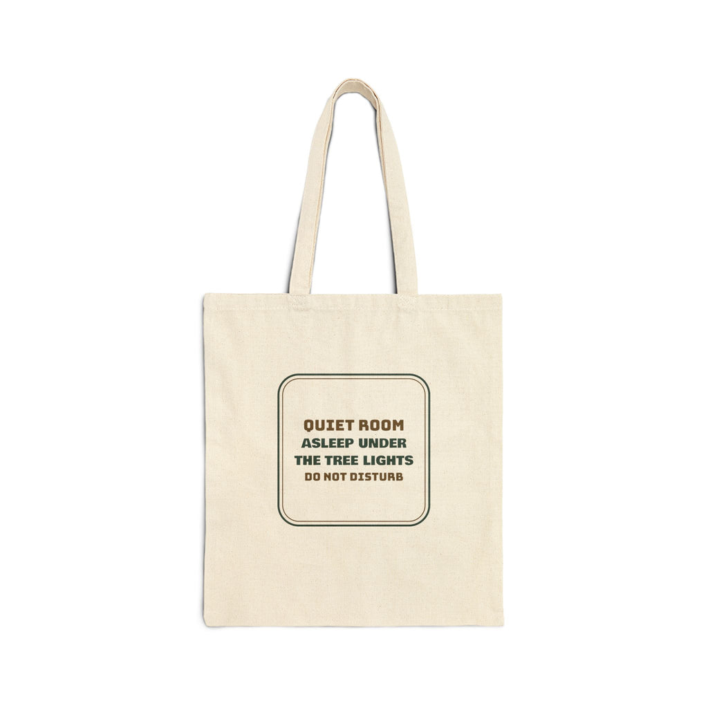 Introvert Christmas Tote Bag Asleep Under The Tree Lights Do Not Disturb