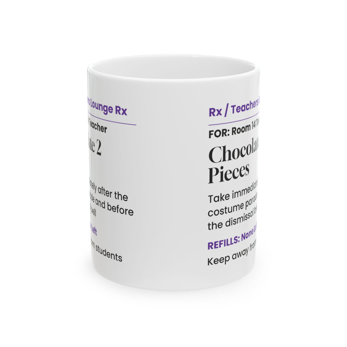 Spooky Teacher Coffee Mug Chocolate Prescription For Teachers