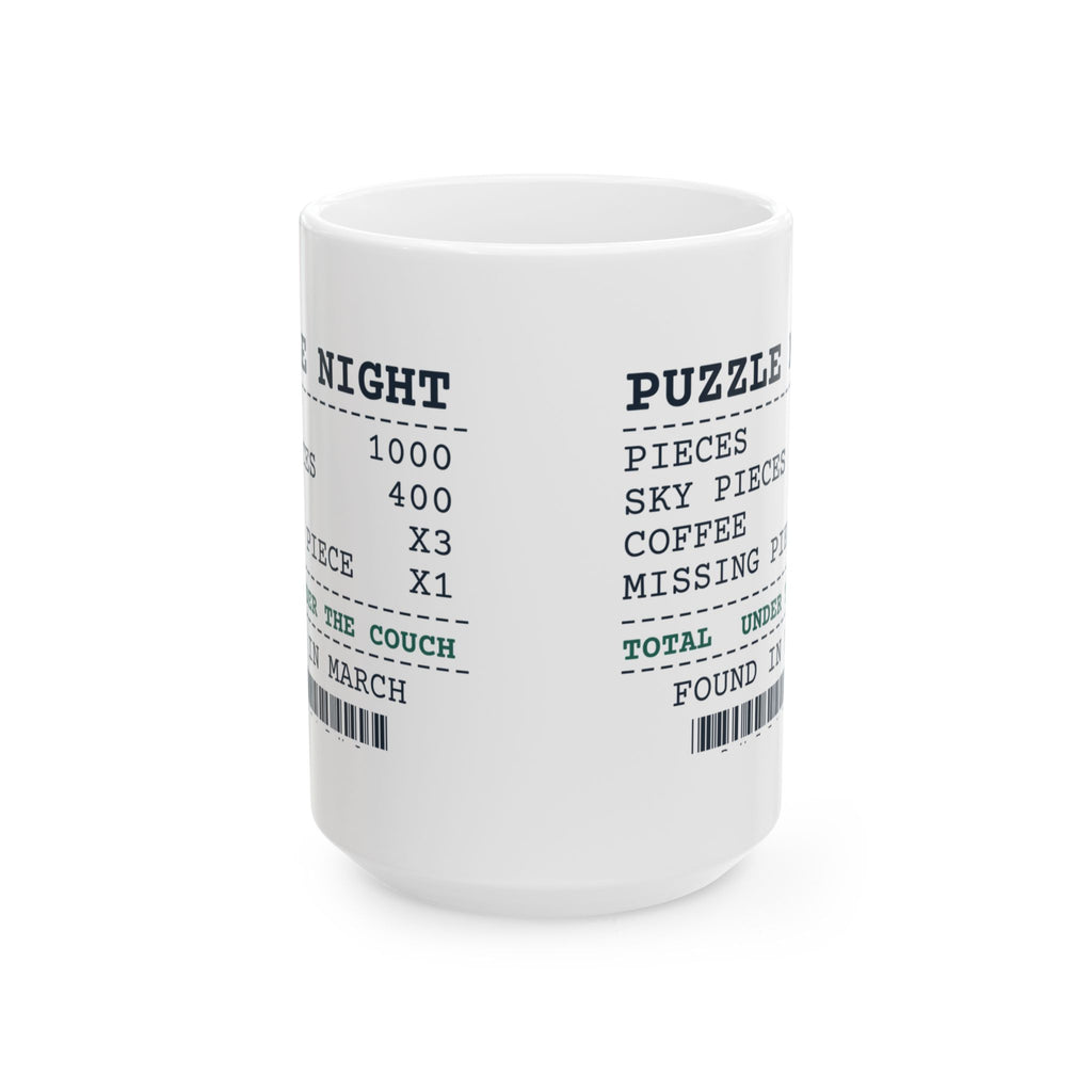 Funny Jigsaw Puzzle Coffee Mug Missing Piece Under The Couch