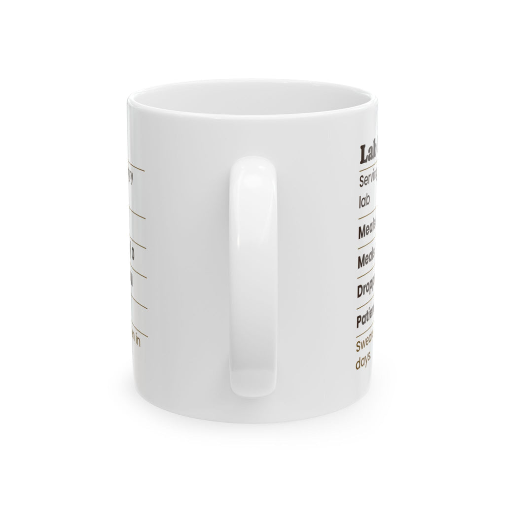 Funny Labrador Coffee Mug Lab Facts Meals He Admits To Zero