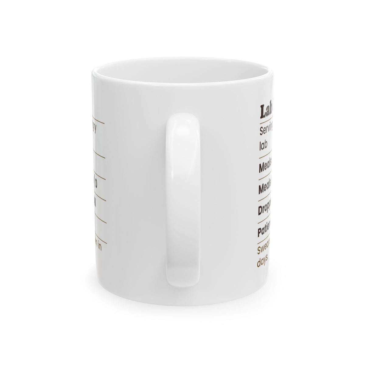 Funny Labrador Coffee Mug Lab Facts Meals He Admits To Zero