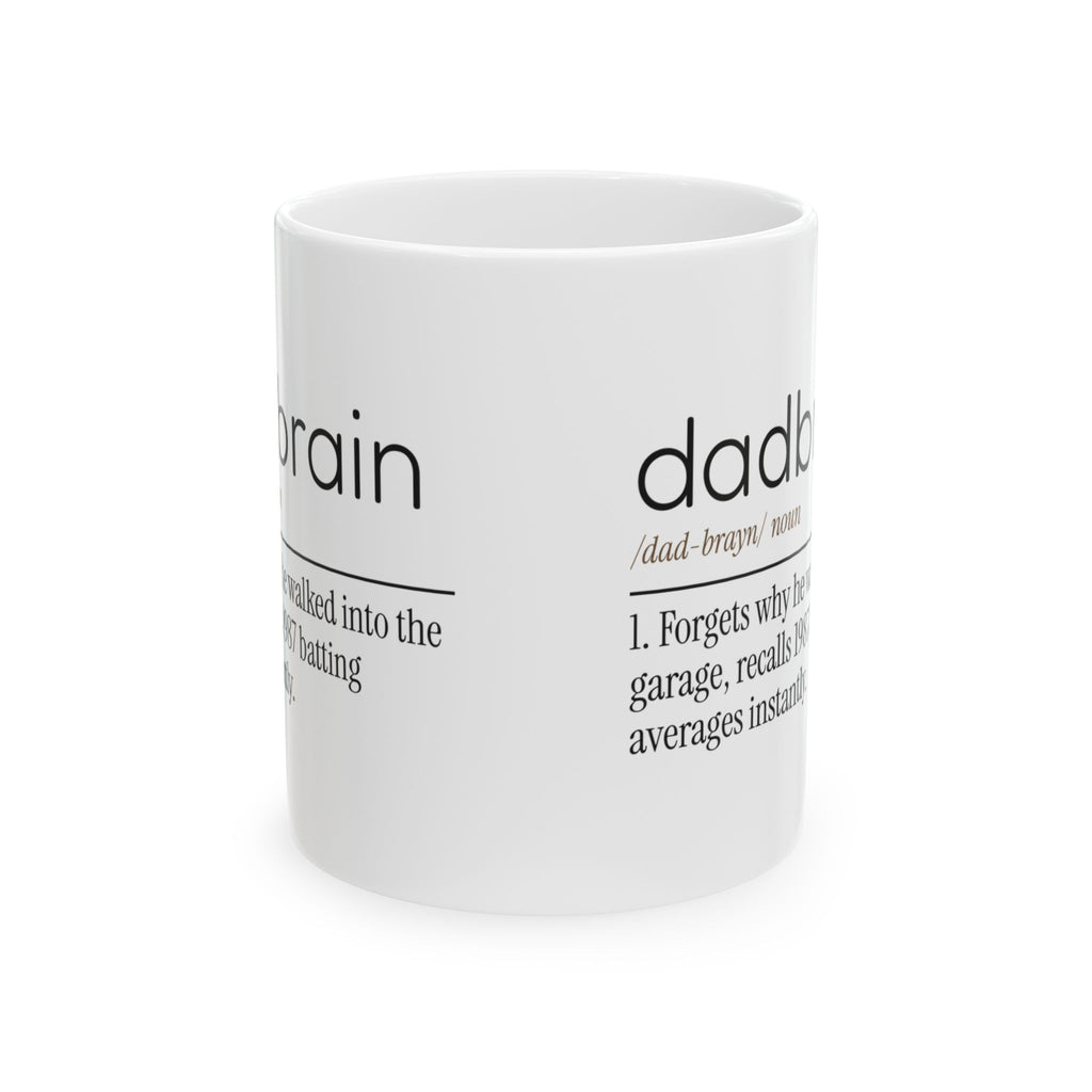 Funny Dad Coffee Mug Dadbrain Definition For Dad Fathers Day