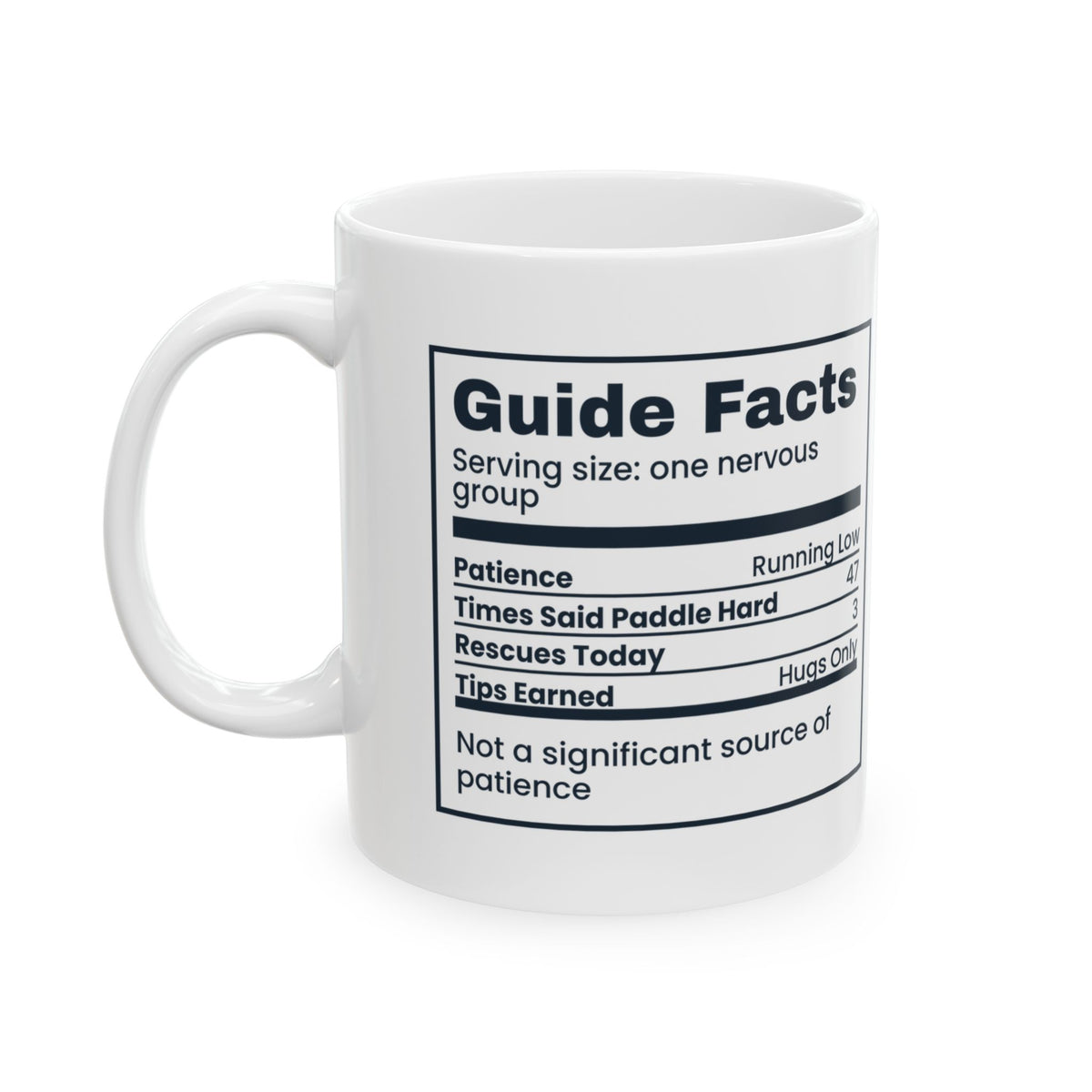 Kayaking Coffee Mug Guide Facts Tips Earned Hugs Only