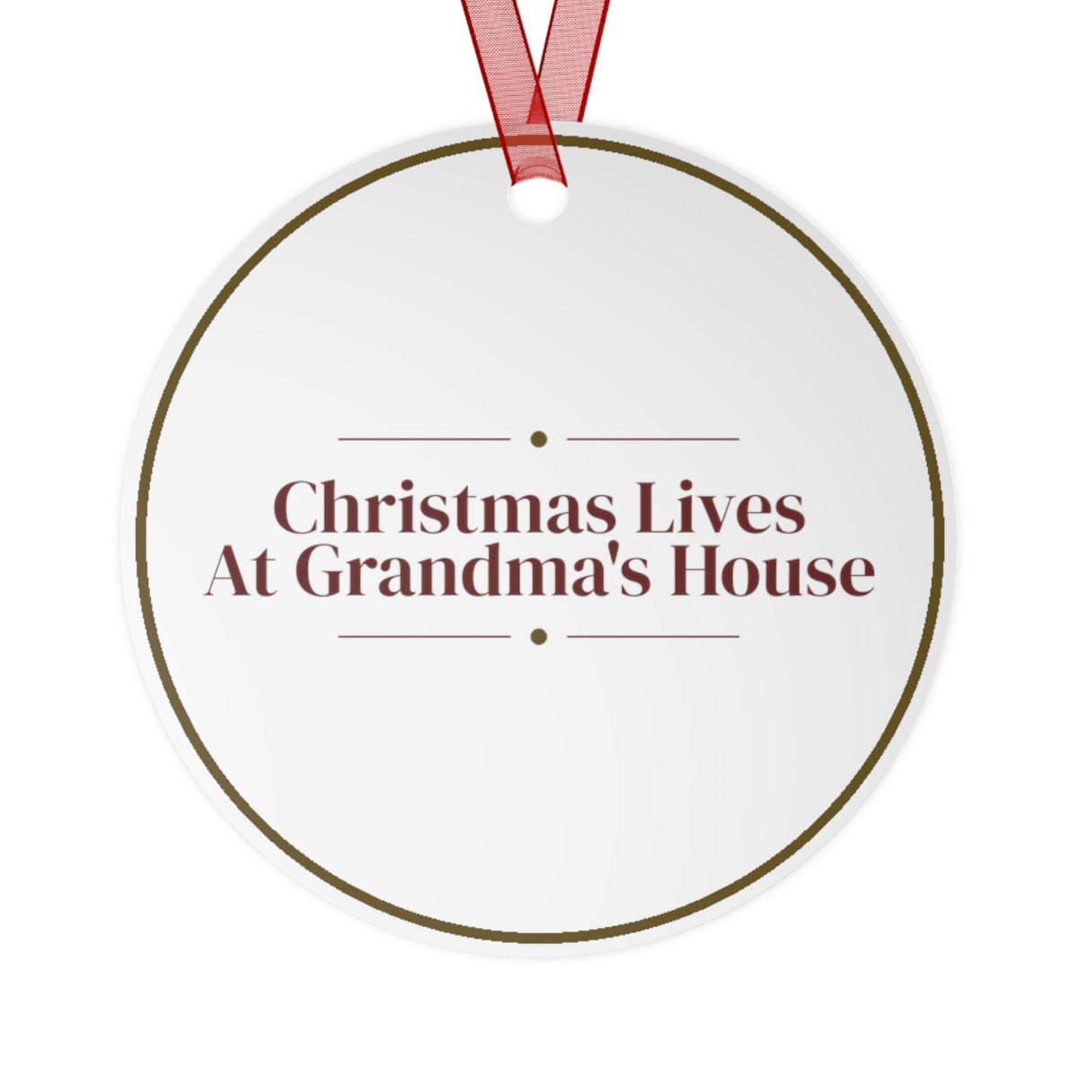 Christmas Ornament Christmas Lives At Grandma's House Keepsake