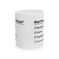 Funny Knitting Mug Find The Pattern Cast On Again Checklist For Knitters