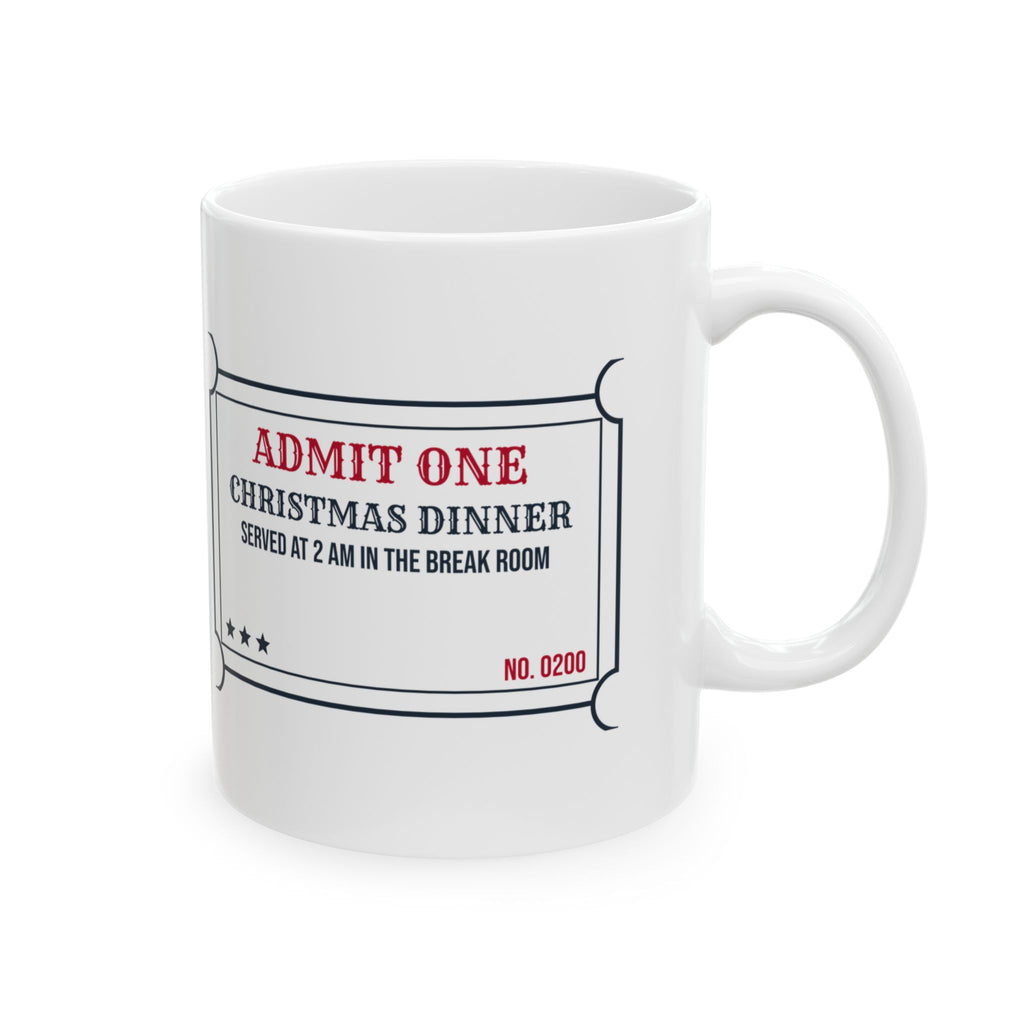 Funny Christmas Nurse Coffee Mug Christmas Dinner 2 AM In The Break Room
