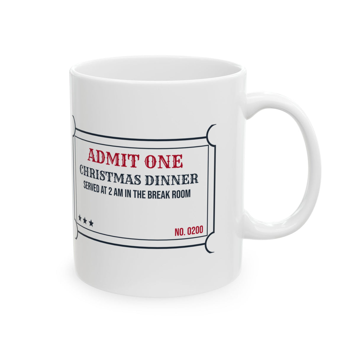 Funny Christmas Nurse Coffee Mug Christmas Dinner 2 AM In The Break Room