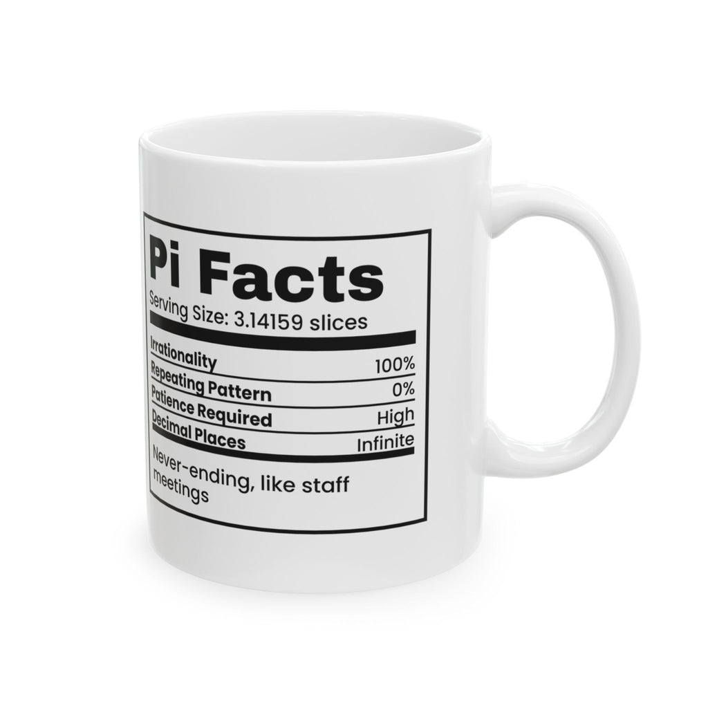 Math Lover Coffee Mug Pi Facts Infinite Decimal