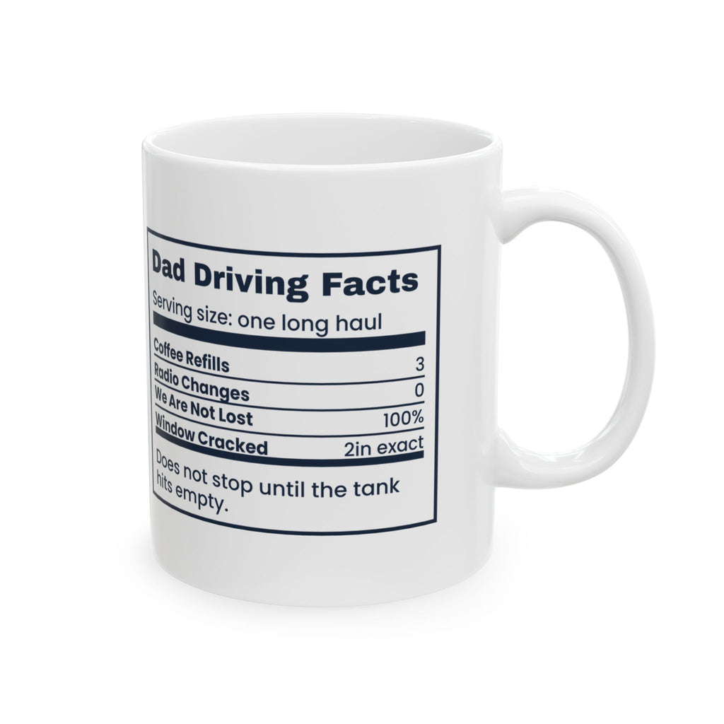 Dad Driving Facts Coffee Mug For Road Trip