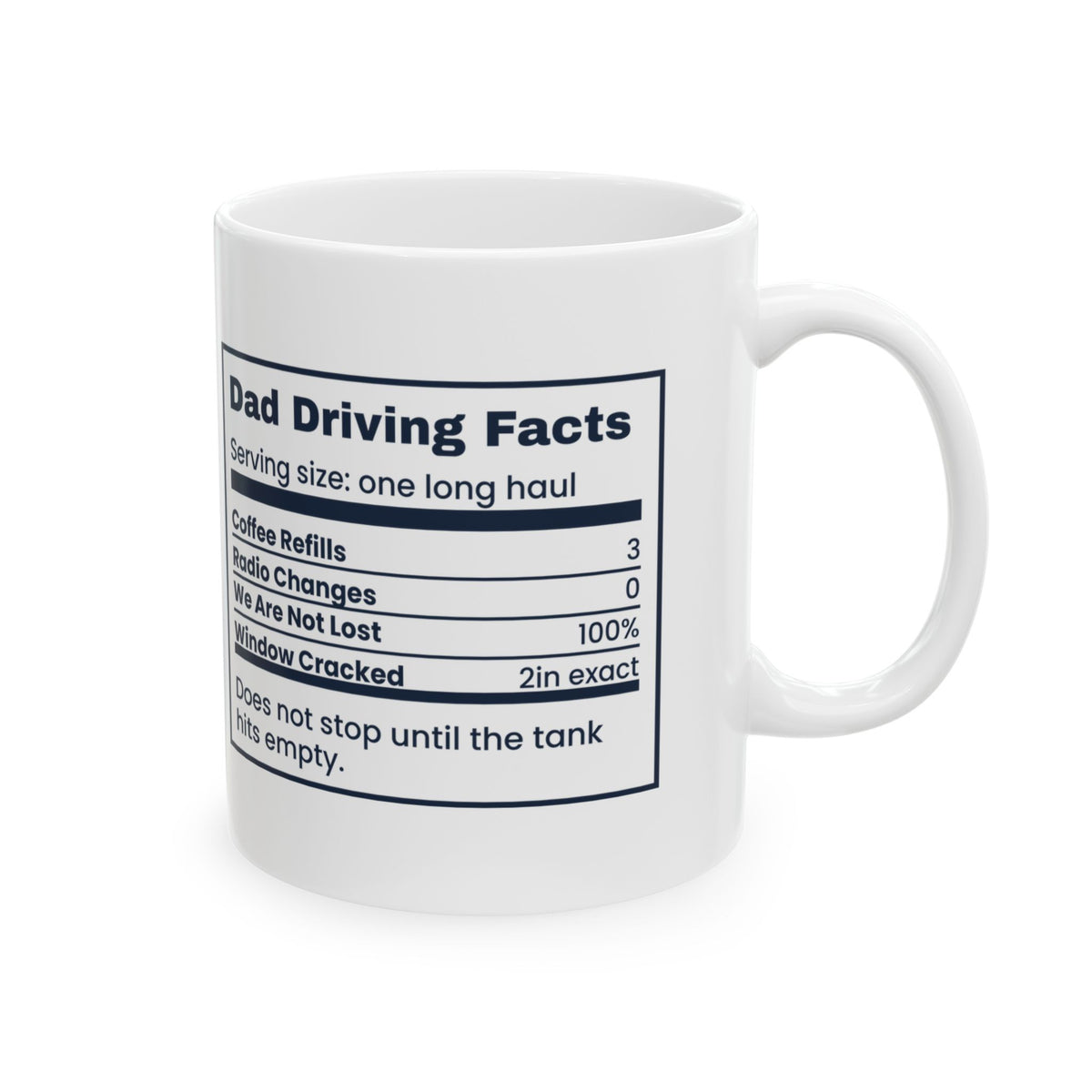 Dad Driving Facts Coffee Mug For Road Trip