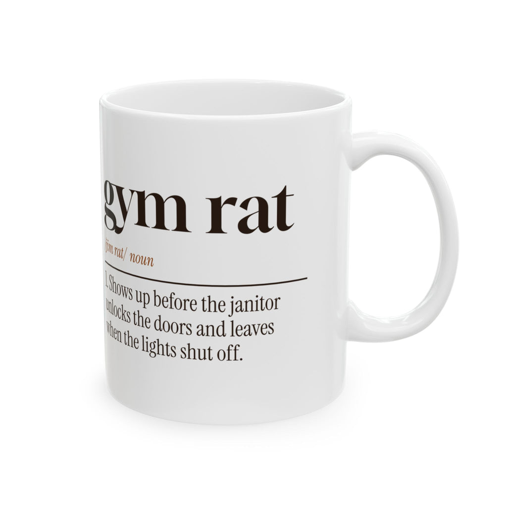 Funny Basketball Coffee Mug Gym Rat Dictionary Definition For Hoopers