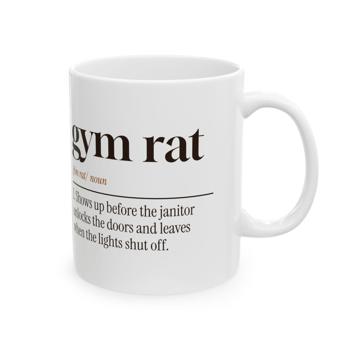 Funny Basketball Coffee Mug Gym Rat Dictionary Definition For Hoopers
