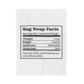 Funny White Elephant Throw Blanket Gag Swap Facts Nutrition Label